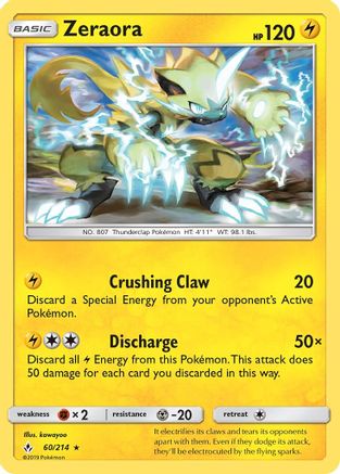 Zeraora (60) - Unbroken Bonds