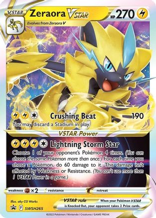 Zeraora VSTAR (SWSH265) Holofoil - Black Star Promos