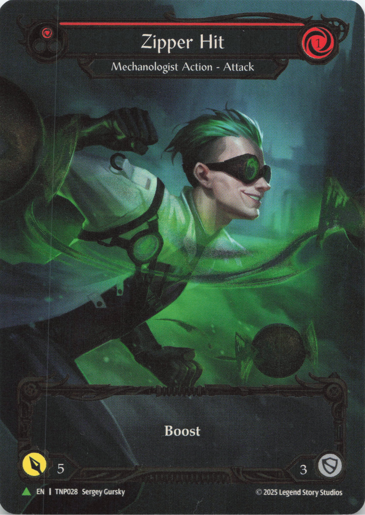 Zipper Hit (Red) (Marvel) (TNP028) Cold Foil - Flesh and Blood: Promo Cards