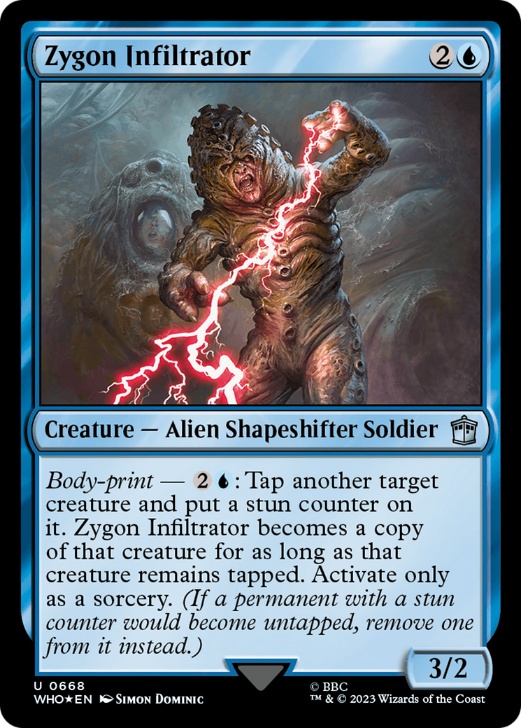 Zygon Infiltrator (668) Surge Foil - Doctor Who