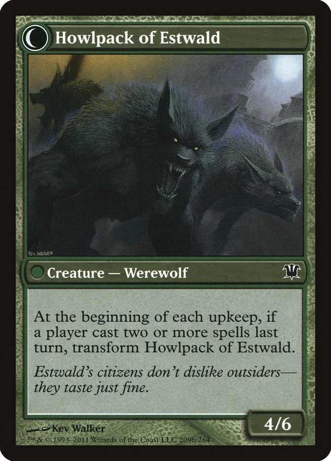 Villagers of Estwald // Howlpack of Estwald (209) - Innistrad