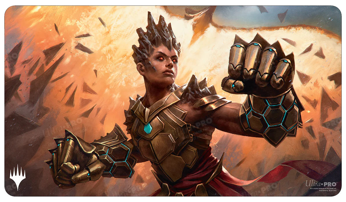 Phyrexia: All Will Be One Commander Playmat Neyali, Suns’ Vanguard-Silver Goblin