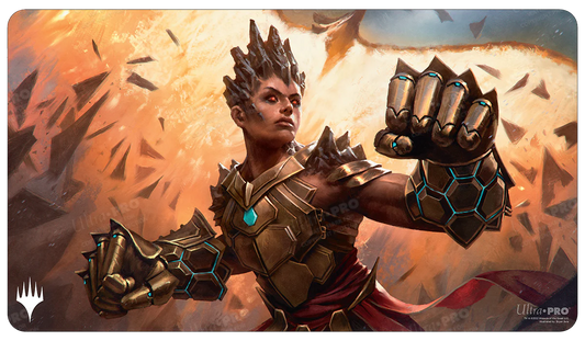 Phyrexia: All Will Be One Commander Playmat Neyali, Suns’ Vanguard-Silver Goblin