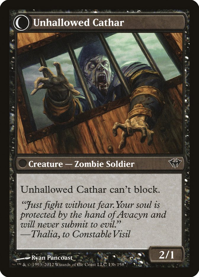 Loyal Cathar // Unhallowed Cathar (013) - Dark Ascension