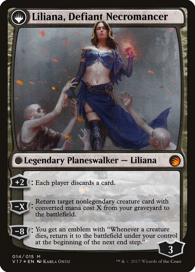 Liliana, Heretical Healer // Liliana, Defiant Necromancer (014) Foil - From the Vault: Transform
