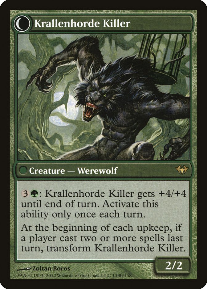 Wolfbitten Captive // Krallenhorde Killer (133) - Dark Ascension