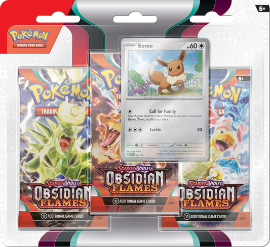 Pokémon TCG: Scarlet & Violet - Obsidian Flames 3 Blister Pack