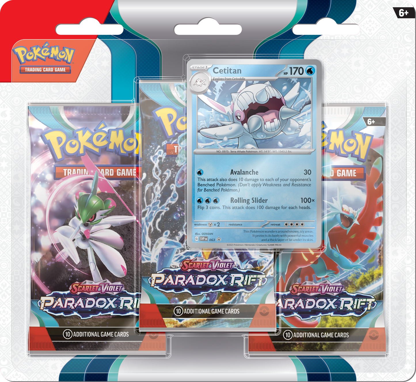 Pokémon TCG: Scarlet & Violet - Paradox Rift 3 Pack Blister