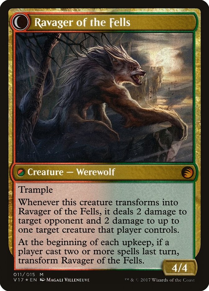 Huntmaster of the Fells // Ravager of the Fells (011) Foil - From the Vault: Transform