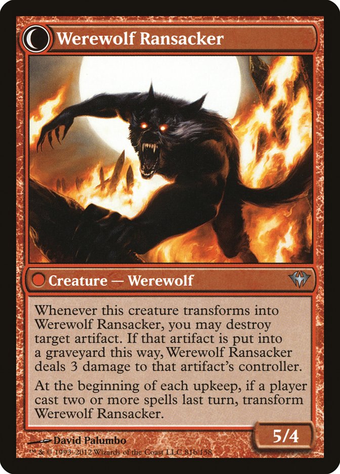 Afflicted Deserter // Werewolf Ransacker (081) - Dark Ascension