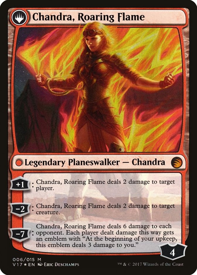 Chandra, Fire of Kaladesh // Chandra, Roaring Flame (006) Foil - From the Vault: Transform