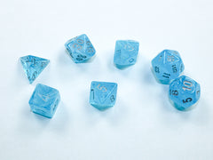 Chessex Luminary Sky/Silver Mini-hedral Dice set | Silver Goblin