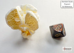 Chessex Scarab Blue Blood/Gold Mini-hedral Dice Set | Silver Goblin