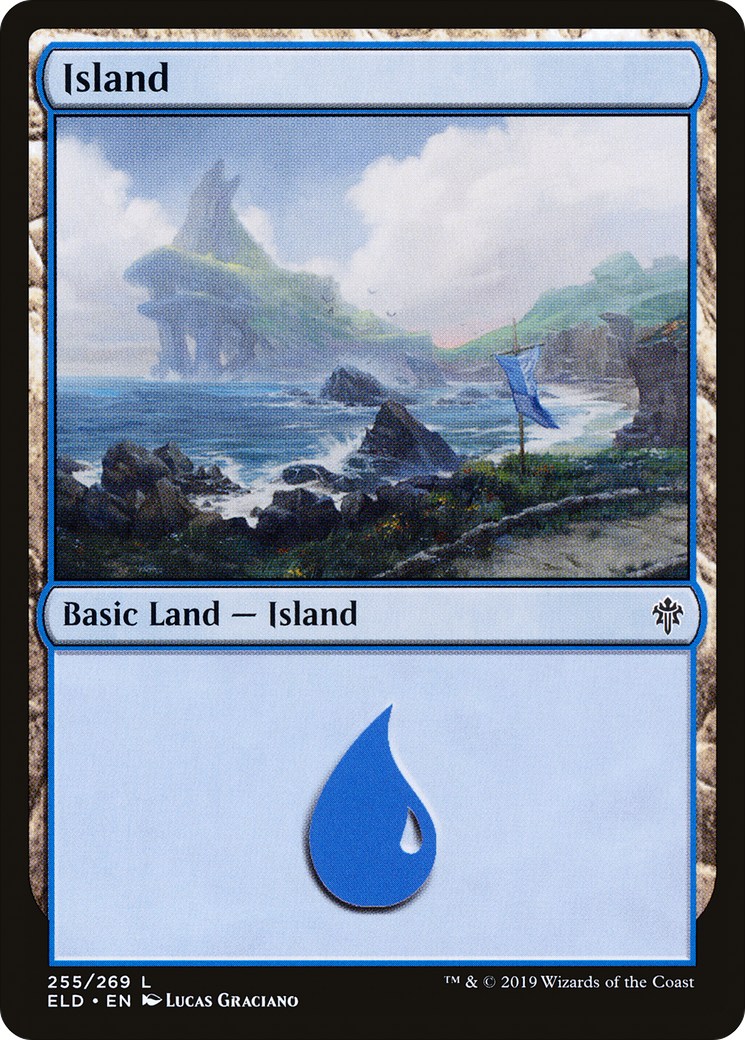 Island (255) [Throne of Eldraine] Foil