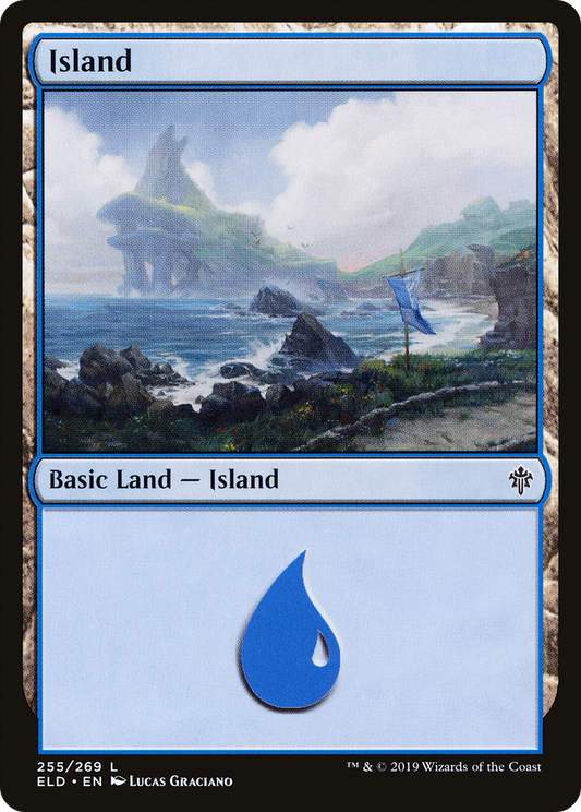 Island (255) [Throne of Eldraine] Foil