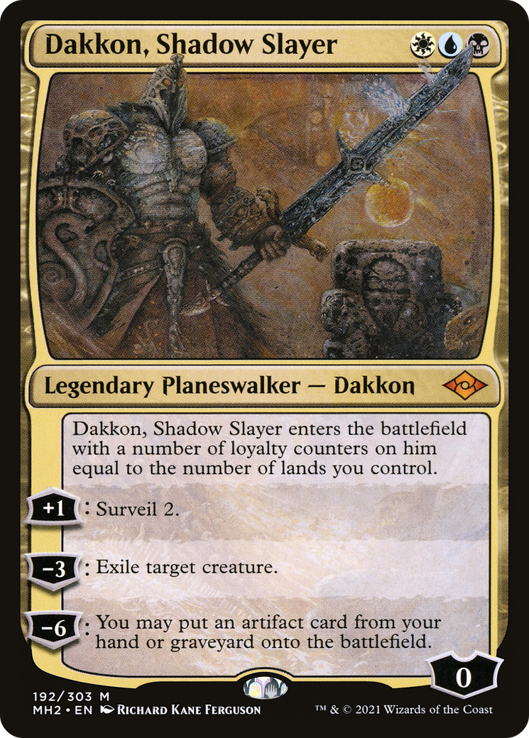 Dakkon, Shadow Slayer (192) Foil - Modern Horizons 2