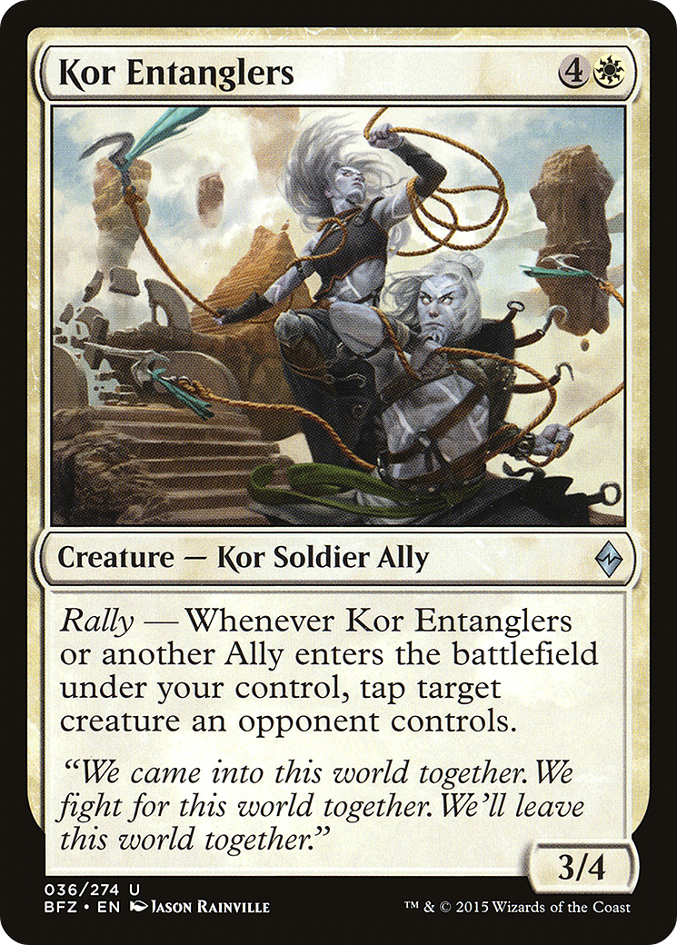 Kor Entanglers (036) Foil - Battle for Zendikar