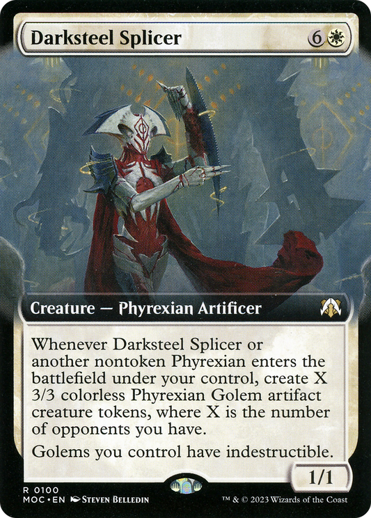 Darksteel Splicer (Extended Art) (100) - March of the Machine Commander