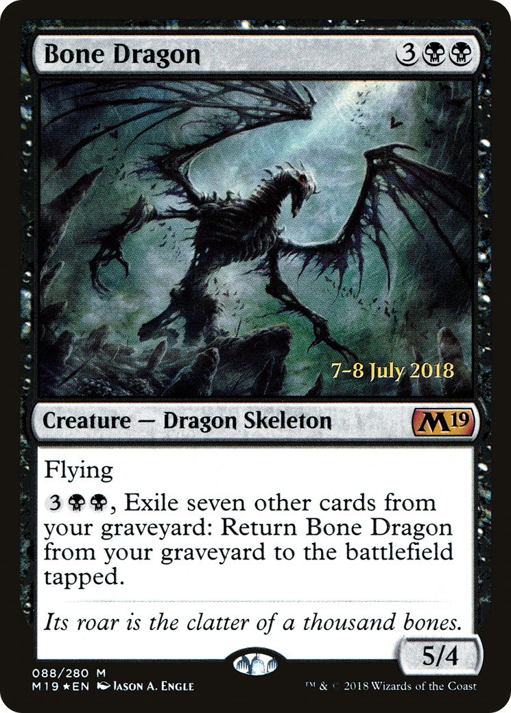 Bone Dragon (088) Foil - Core Set 2019 Promos