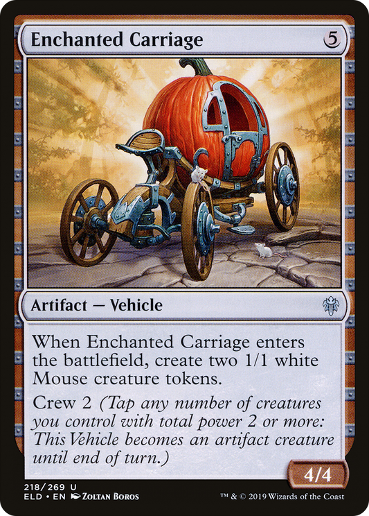 Enchanted Carriage (218) - Throne of Eldraine