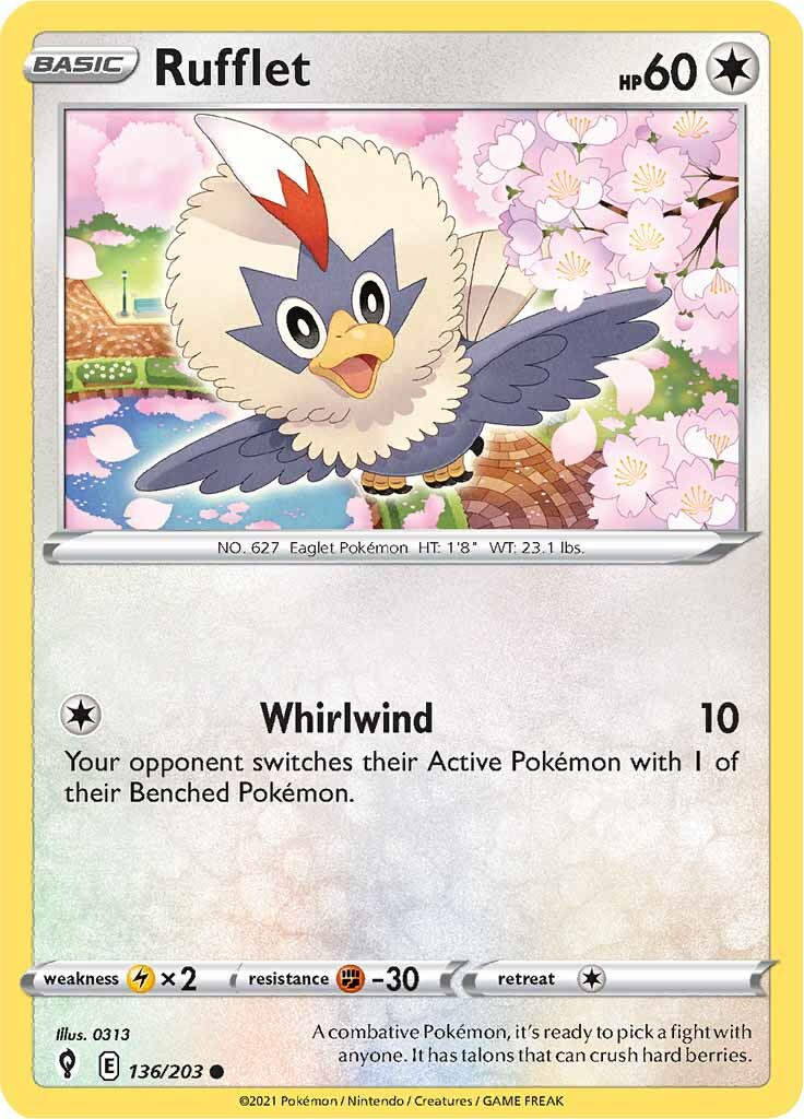 Rufflet (136/203) [Sword & Shield: Evolving Skies] | Silver Goblin