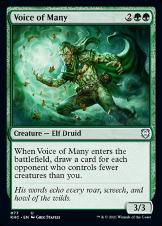 Voice of Many [Kaldheim Commander] | Silver Goblin