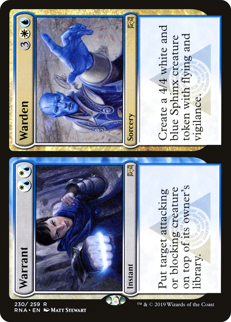 Warrant // Warden (230) Foil - Ravnica Allegiance
