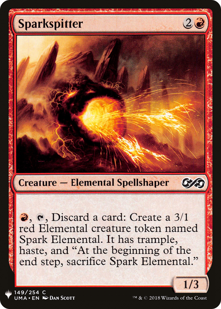 Sparkspitter (UMA-149) - The List