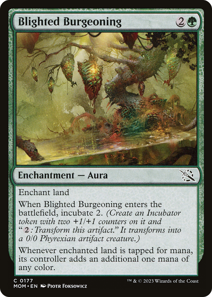 Blighted Burgeoning (177) Foil - March of the Machine