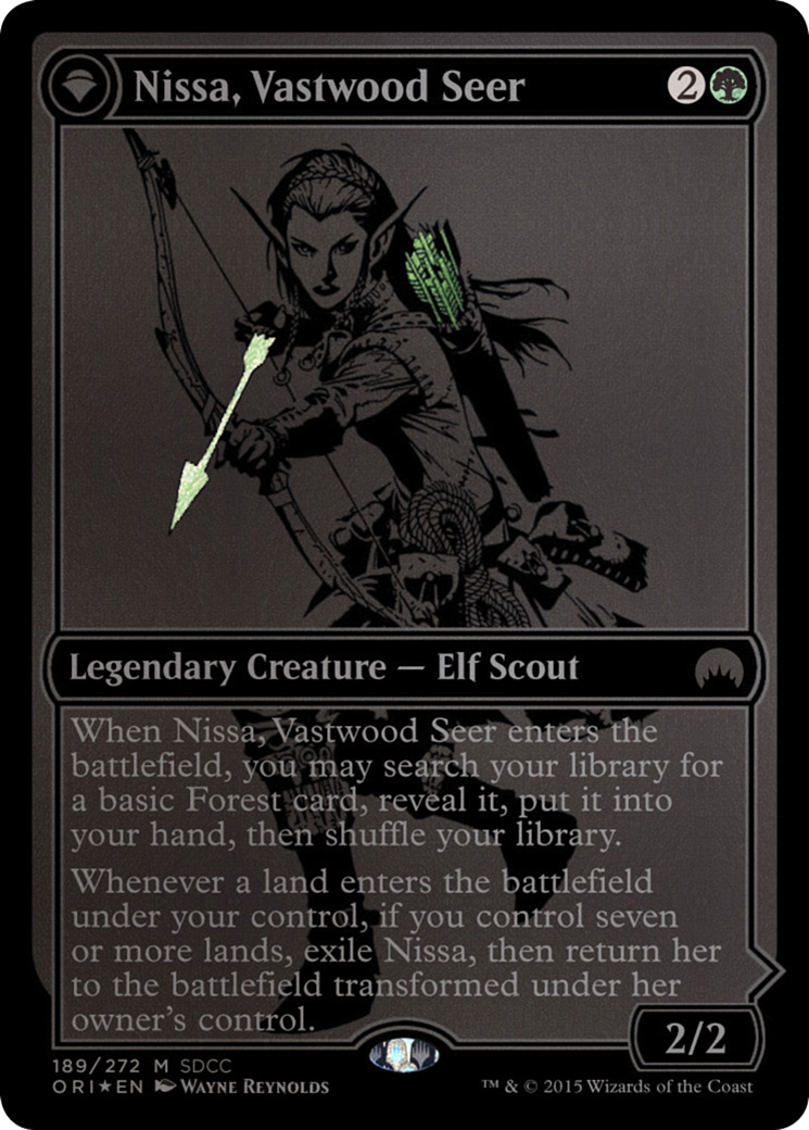 Nissa, Vastwood Seer (SDCC 2015 Exclusive) (189) Foil - San Diego Comic-Con 2015
