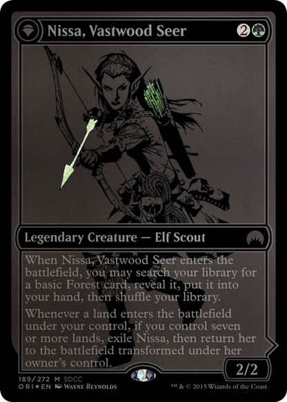 Nissa, Vastwood Seer (SDCC 2015 Exclusive) (189) Foil - San Diego Comic-Con 2015