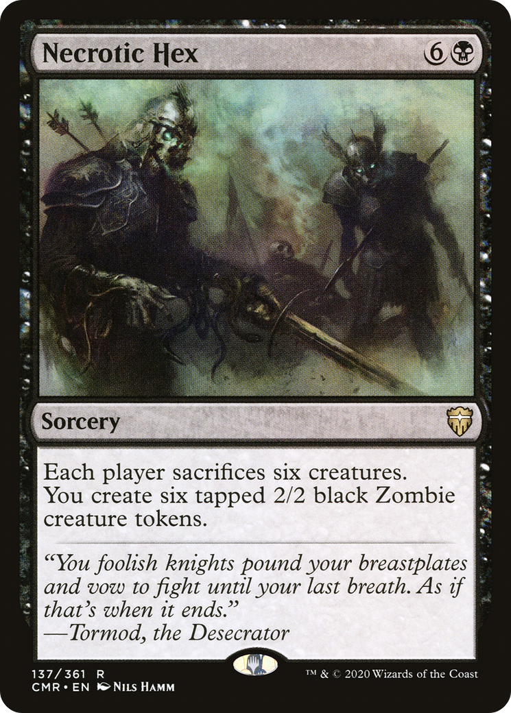 Necrotic Hex (137) Foil - Commander Legends