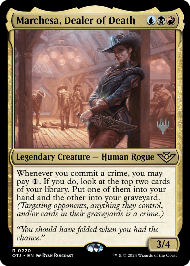 Marchesa, Dealer of Death (220) Foil - Outlaws of Thunder Junction Promos