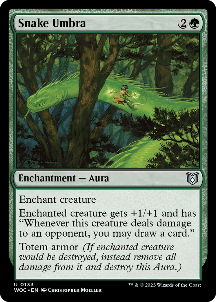 Snake Umbra (133) - Wilds of Eldraine Commander