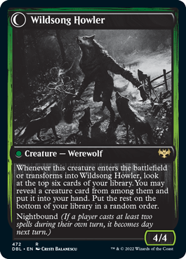 Howlpack Piper // Wildsong Howler (472) - Innistrad: Double Feature