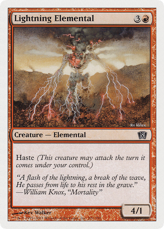 Lightning Elemental (201) - Eighth Edition