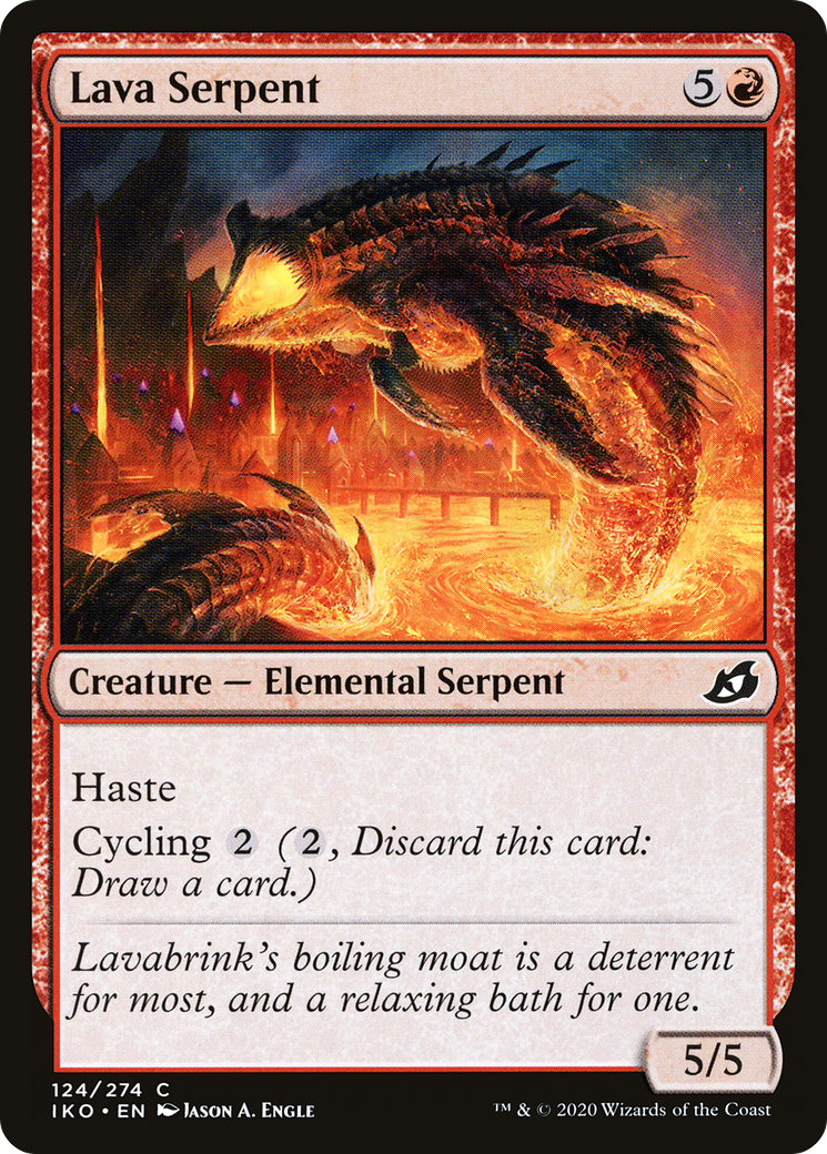 Lava Serpent (124) - Ikoria: Lair of Behemoths