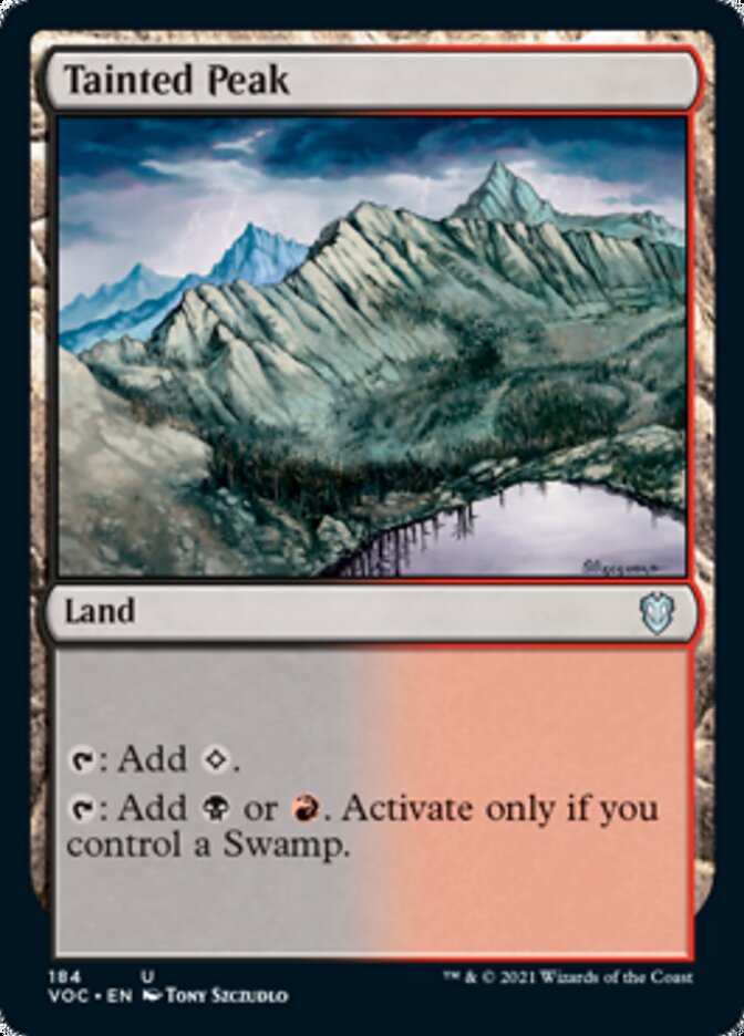 Tainted Peak [Innistrad: Crimson Vow Commander] | Silver Goblin