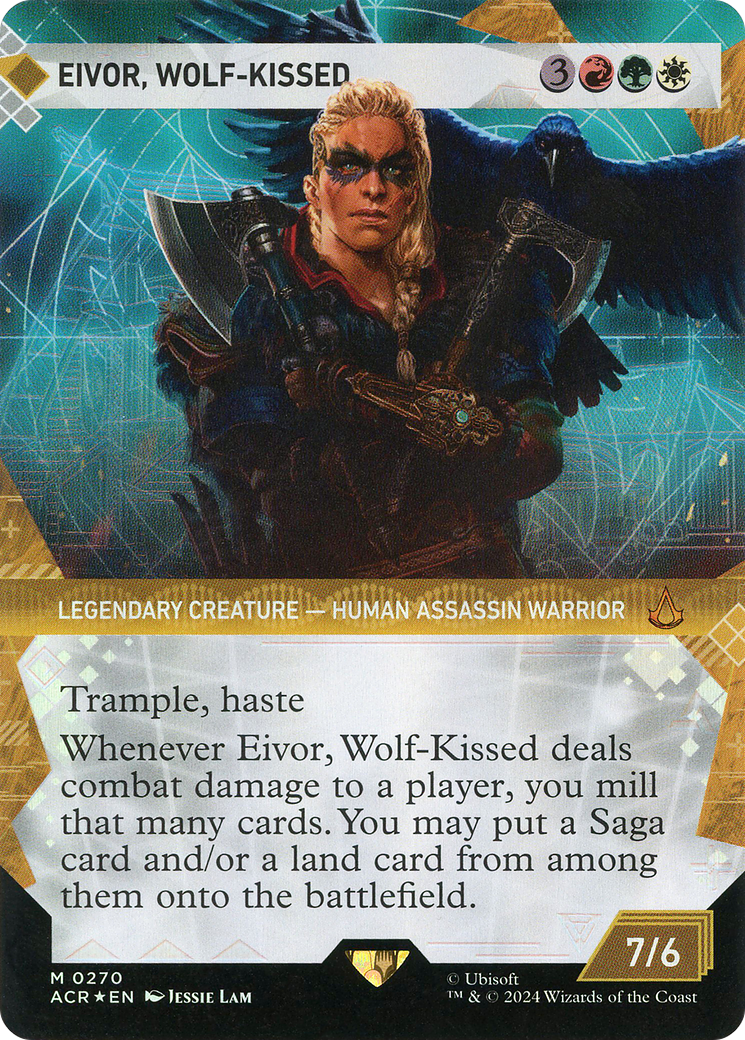 Eivor, Wolf-Kissed (Showcase) (Textured Foil) (Showcase) (270) Foil - Assassin's Creed
