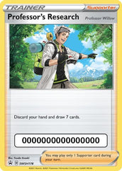 Professor's Research (SWSH178) (Pokemon Go Code) [Sword & Shield: Black Star Promos] | Silver Goblin