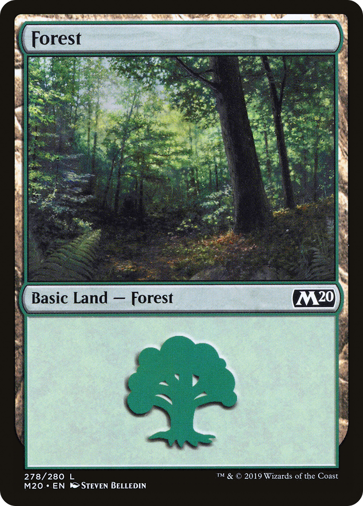 Forest (278) Foil - Core Set 2020
