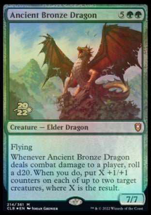 Ancient Bronze Dragon [Commander Legends: Battle for Baldur's Gate Prerelease Promos] | Silver Goblin