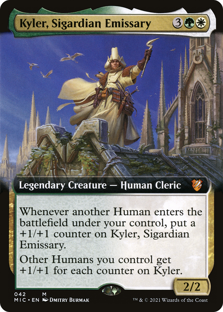 Kyler, Sigardian Emissary (Extended Art) (042) - Midnight Hunt Commander
