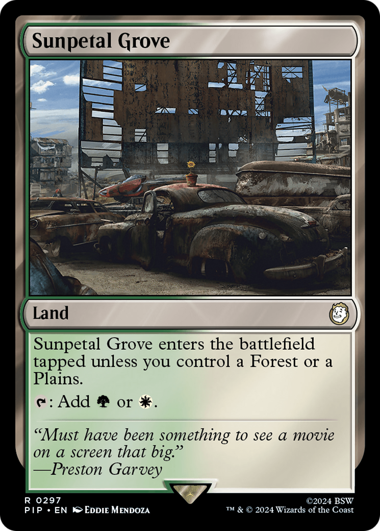 Sunpetal Grove (297) Foil - Fallout