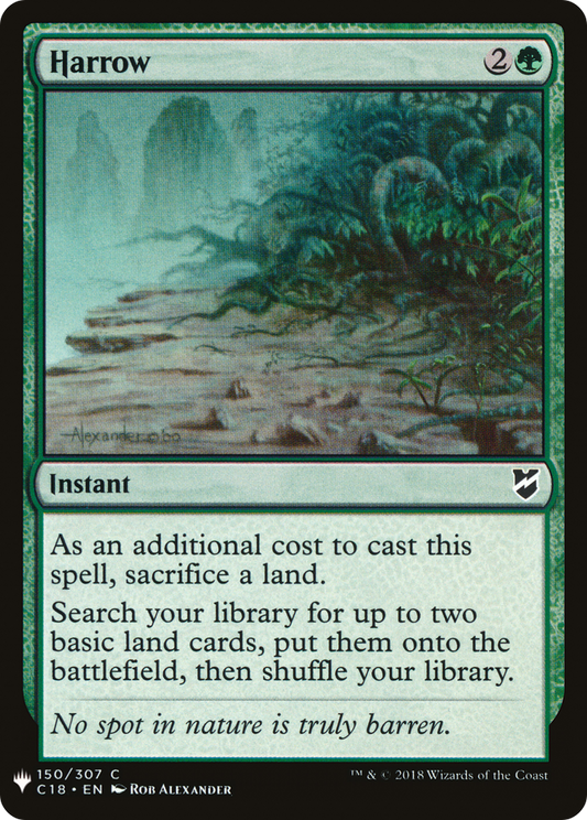 Harrow (C18-150) - The List