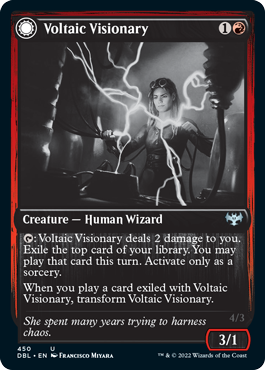 Voltaic Visionary // Volt-Charged Berserker [Innistrad: Double Feature] | Silver Goblin