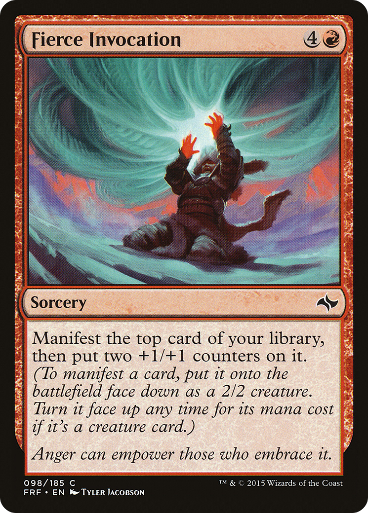 Fierce Invocation (098) Foil - Fate Reforged