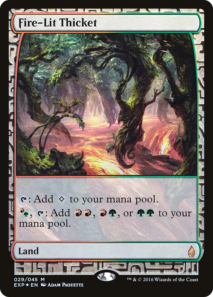 Fire-Lit Thicket (029) Foil - Zendikar Expeditions