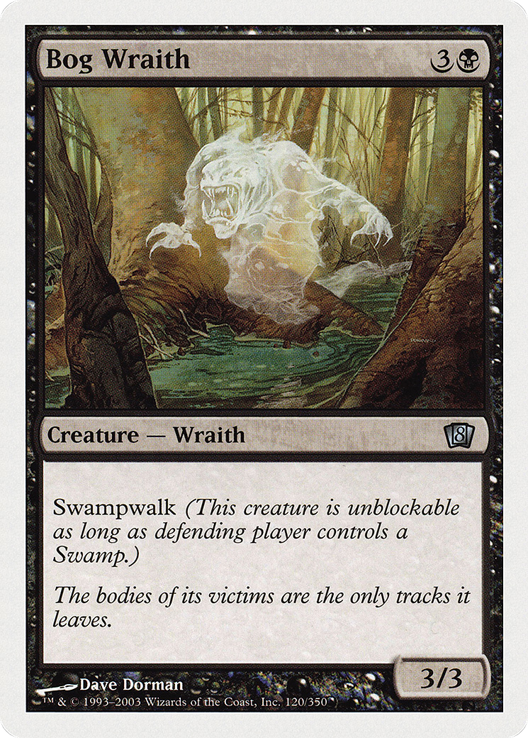 Bog Wraith (120) Foil - Eighth Edition