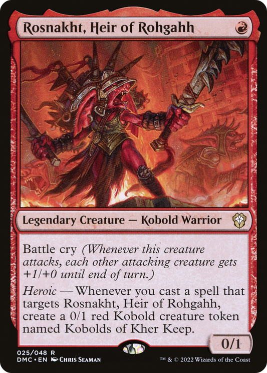Rosnakht, Heir of Rohgahh [Dominaria United Commander] Foil